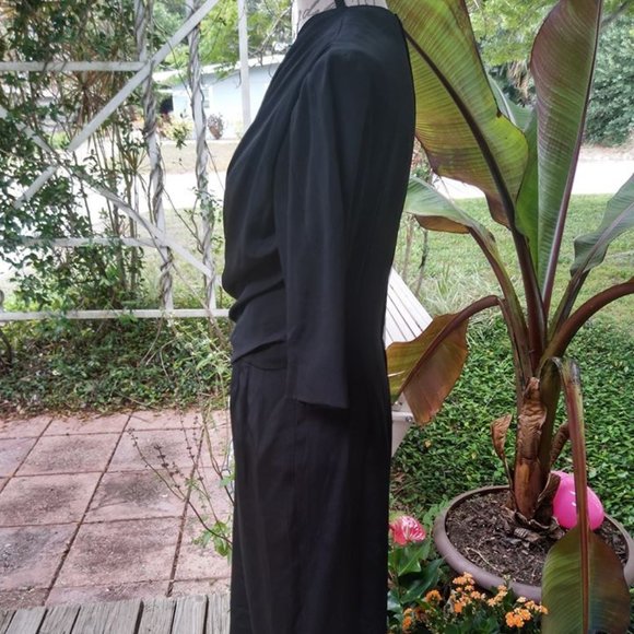 Howard Greer Sz 14 Vtg Cocktail Dress Ruching - Picture 4 of 7